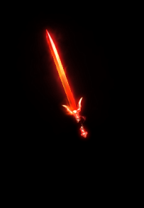 大神定制复古武器加特效-赤血红剑